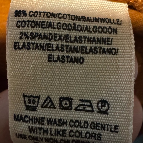 Free People We The People Rust Corduroy Skinny Jeans Size 27 High Rise Cropped - Picture 5 of 9